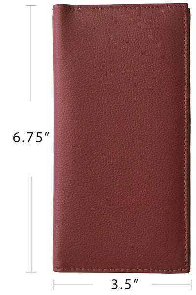 Basic Genuine Leather Checkbook Cover