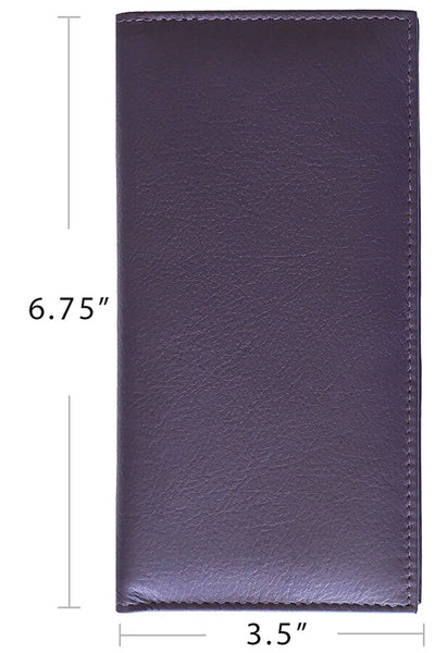 Basic Genuine Leather Checkbook Cover