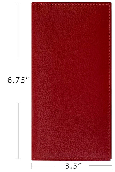 Basic Genuine Leather Checkbook Cover