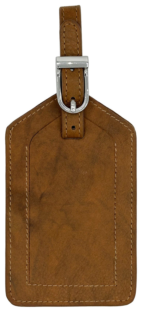 Genuine Top Grain Leather Luggage Tag