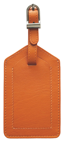 Genuine Top Grain Leather Luggage Tag