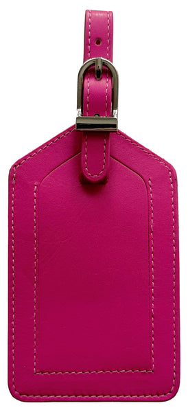 Genuine Top Grain Leather Luggage Tag