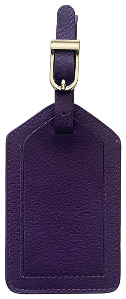 Genuine Top Grain Leather Luggage Tag