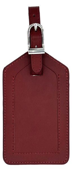 Genuine Top Grain Leather Luggage Tag
