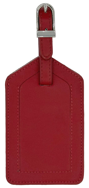 Genuine Top Grain Leather Luggage Tag