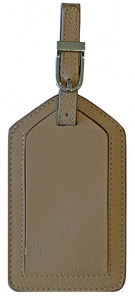 Genuine Top Grain Leather Luggage Tag