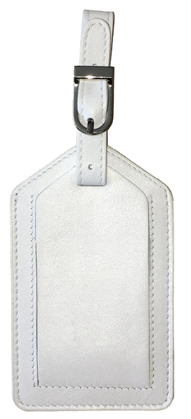 Genuine Top Grain Leather Luggage Tag