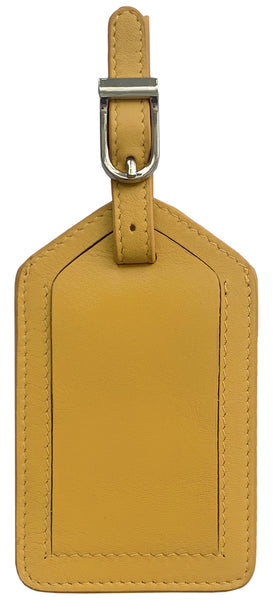 Genuine Top Grain Leather Luggage Tag