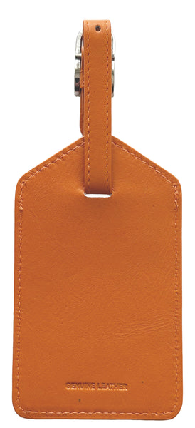 Genuine Top Grain Leather Luggage Tag