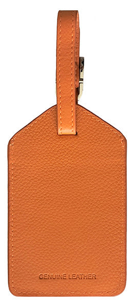 Genuine Top Grain Leather Luggage Tag