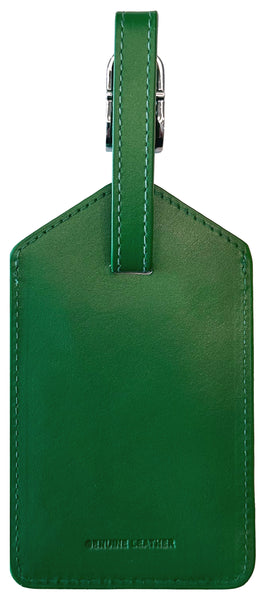 Genuine Top Grain Leather Luggage Tag