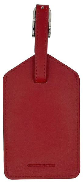 Genuine Top Grain Leather Luggage Tag