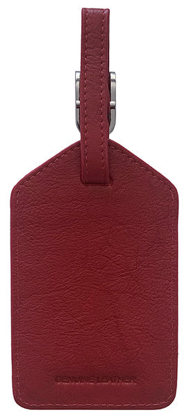 Genuine Top Grain Leather Luggage Tag
