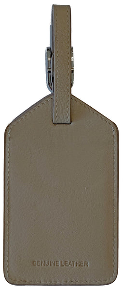 Genuine Top Grain Leather Luggage Tag