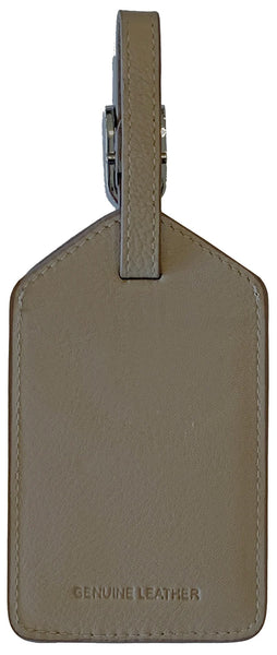 Personalized Monogrammed Leather Luggage Tags - 2 Pack