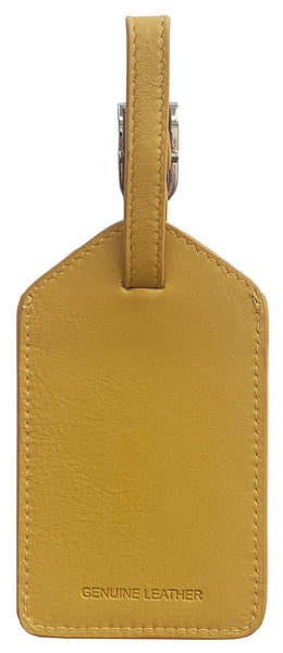 Genuine Top Grain Leather Luggage Tag