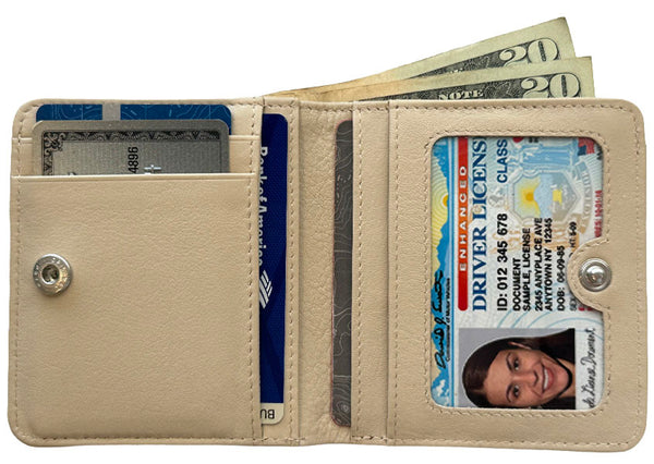 Personalized Genuine Leather Womens Mini Wallet