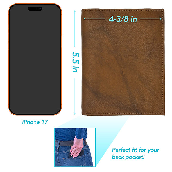 Deluxe Personalized Monogrammed Leather RFID Passport Wallet and Luggage Tag