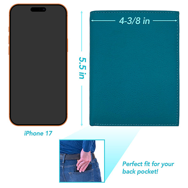 Deluxe Personalized Monogrammed Leather RFID Passport Wallet and Luggage Tag