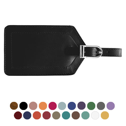 Genuine Top Grain Leather Luggage Tag