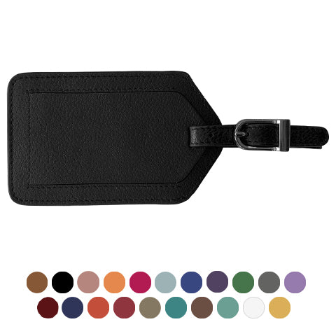 Genuine Top Grain Leather Luggage Tag