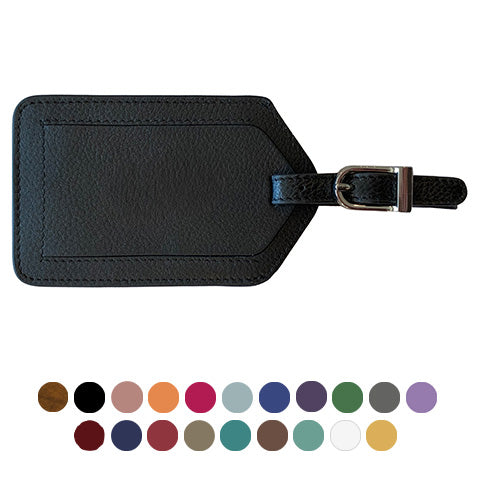 Genuine Top Grain Leather Luggage Tag