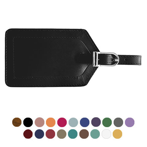 Genuine Top Grain Leather Luggage Tag