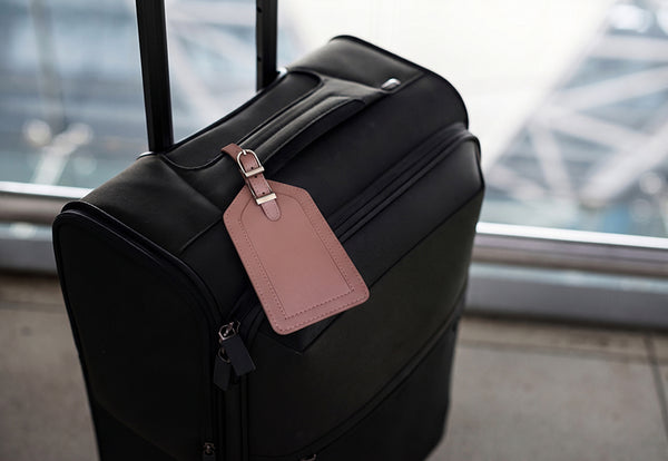 Genuine Top Grain Leather Luggage Tag