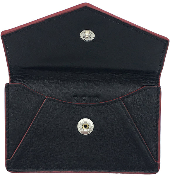 Genuine Leather Personalized RFID Card Holder - A&A Creative Designs