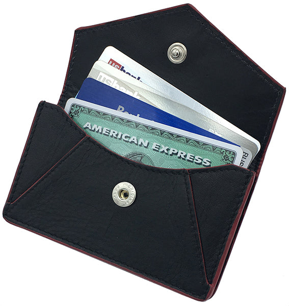 Genuine Leather Personalized RFID Card Holder - A&A Creative Designs