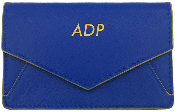 Genuine Leather Personalized RFID Card Holder - A&A Creative Designs