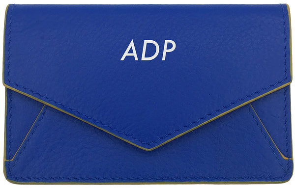 Genuine Leather Personalized RFID Card Holder - A&A Creative Designs