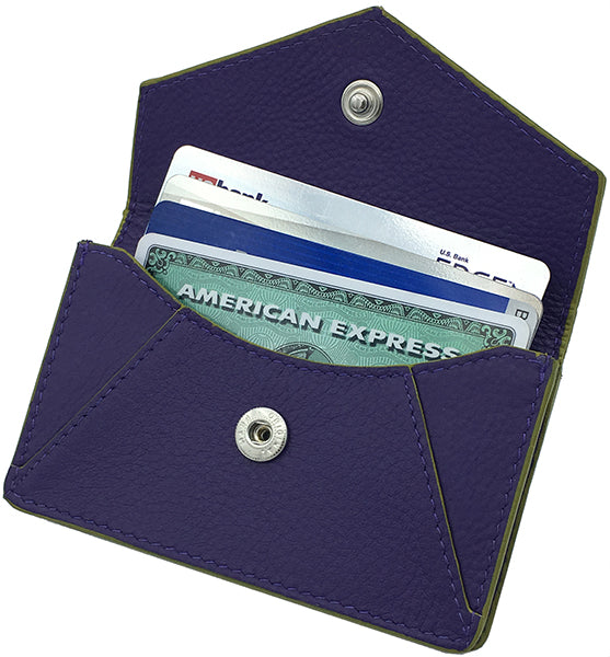 Genuine Leather Personalized RFID Card Holder - A&A Creative Designs