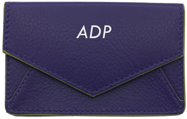 Genuine Leather Personalized RFID Card Holder - A&A Creative Designs