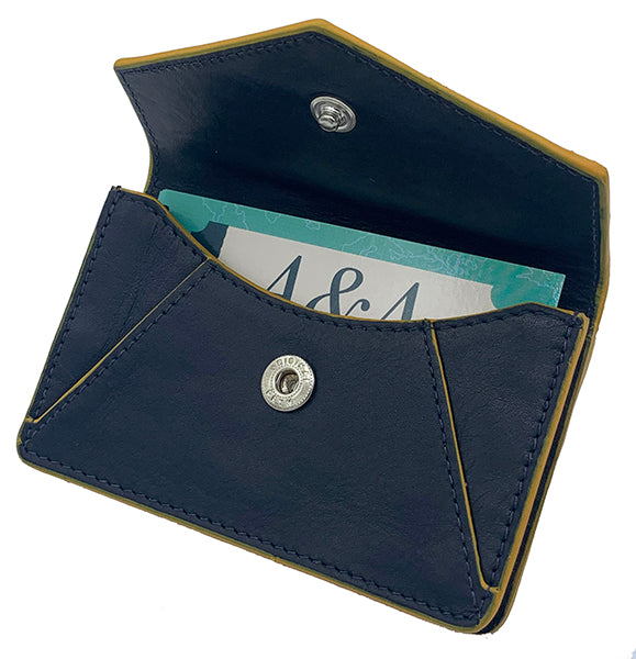 Genuine Leather Personalized RFID Card Holder - A&A Creative Designs