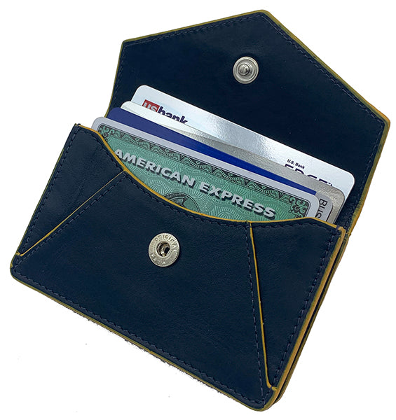 Genuine Leather Personalized RFID Card Holder - A&A Creative Designs