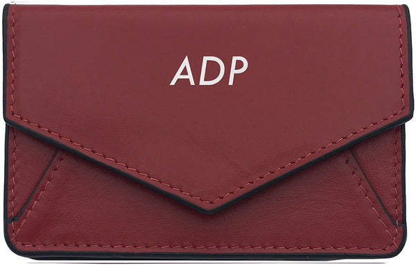 Genuine Leather Personalized RFID Card Holder - A&A Creative Designs