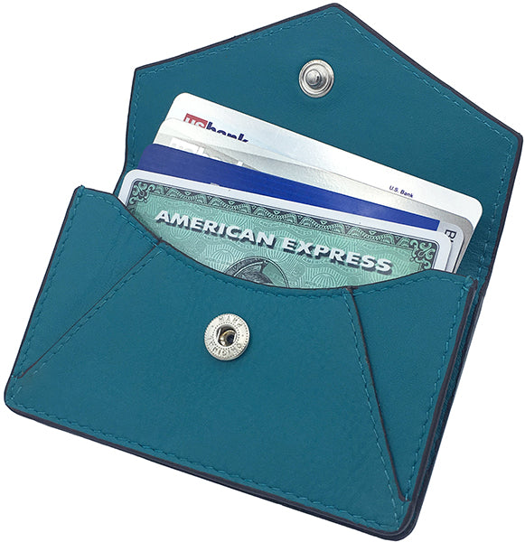 Genuine Leather Personalized RFID Card Holder - A&A Creative Designs