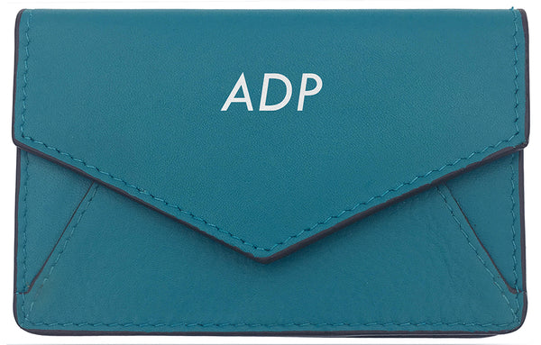 Genuine Leather Personalized RFID Card Holder - A&A Creative Designs