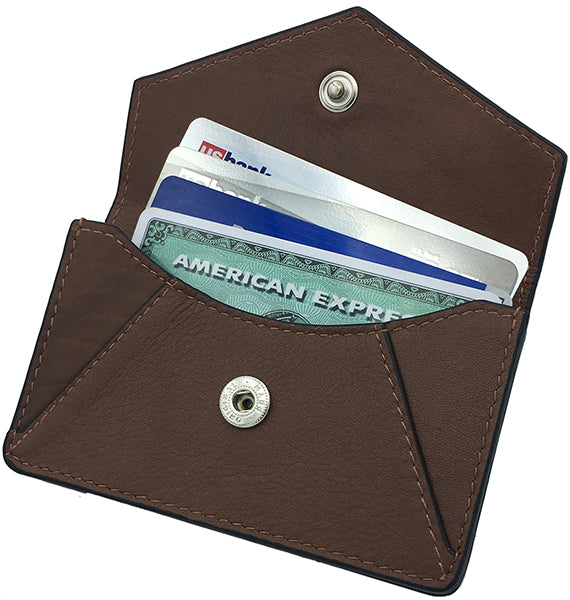 Genuine Leather Personalized RFID Card Holder - A&A Creative Designs