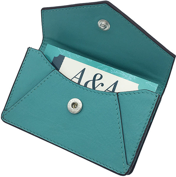 Genuine Leather Personalized RFID Card Holder - A&A Creative Designs