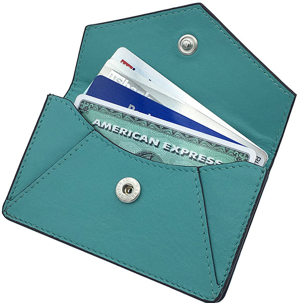 Genuine Leather Personalized RFID Card Holder - A&A Creative Designs