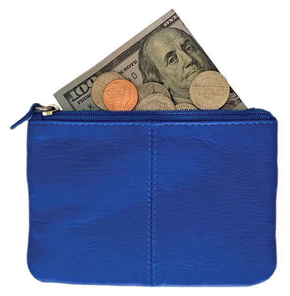 Personalized RFID Genuine Leather Coin Holder
