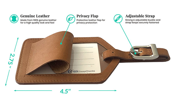 Personalized Monogrammed Leather RFID Passport Wallet and 2 Luggage Tags