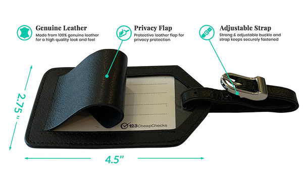 Personalized Monogrammed Leather RFID Passport Wallet and 2 Luggage Tags