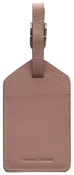 Personalized Monogrammed Leather Luggage Tags - 3 Pack