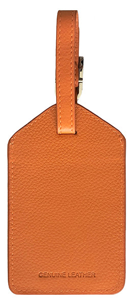 Personalized Monogrammed Leather Luggage Tag