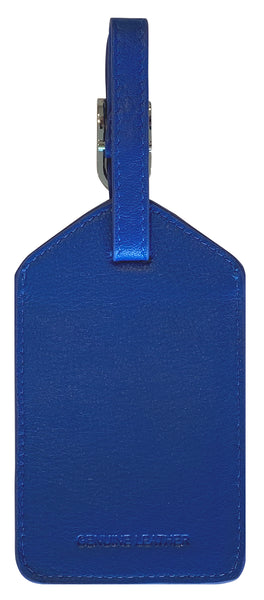 Personalized Monogrammed Leather Luggage Tag