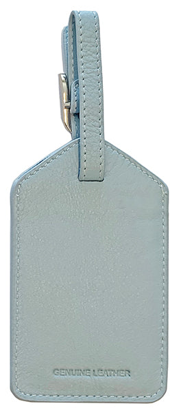 Personalized Monogrammed Leather Luggage Tag