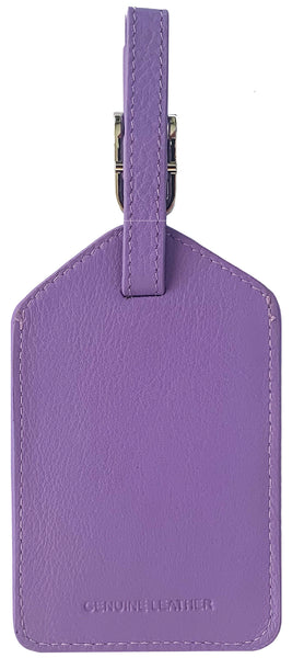Personalized Monogrammed Leather Luggage Tag